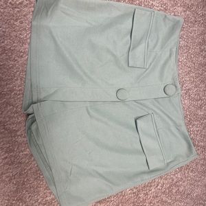 Light green shorts